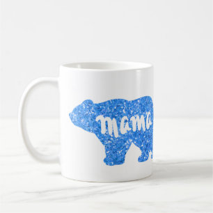 Taza De Café Cute Mama con diseño brillante azul para ella
