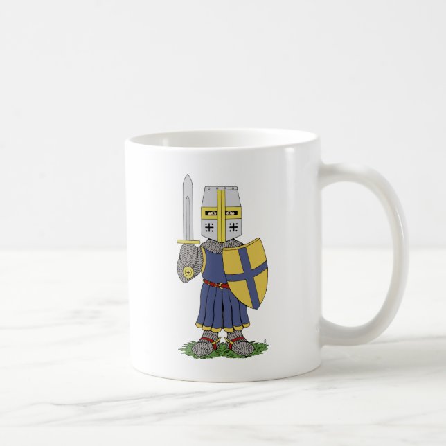 Taza De Café Cute Medieval Knight (Derecha)