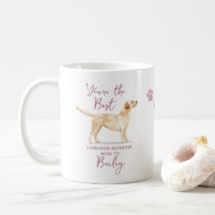 Taza De Café Cute Mejor Madre de Perro Labrador Retriever Fot