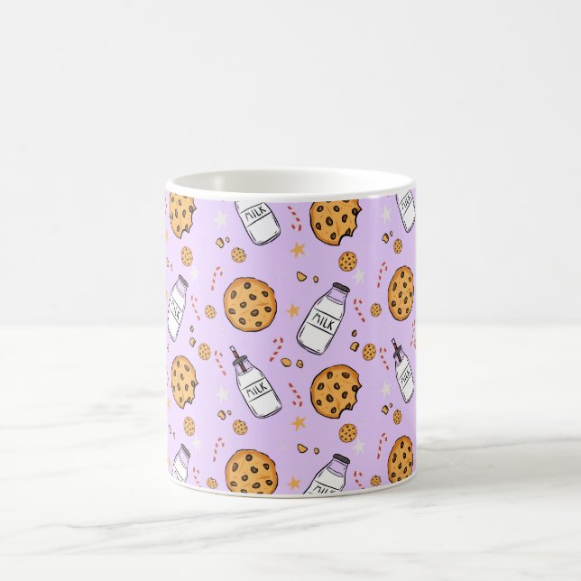 Taza De Café Cute Milk and Cookies Christmas Mug for Hot Drinks (Centro)