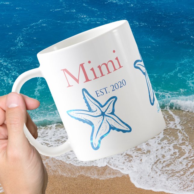 Taza De Café Cute Mimi Blue Starfish Beachee Coffee Mug (Subido por el creador)