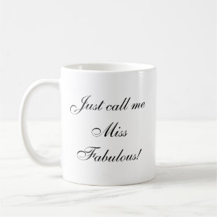 Taza De Café Cute Miss Fabulous Cita