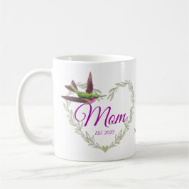 Taza De Café Cute Mom Heart Hummingbird CCafé Mug