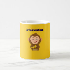 Taza De Café Cute Monkey Theme Boy Baby Shower