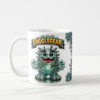 Taza De Café Cute Monster called "Giggle Gear"