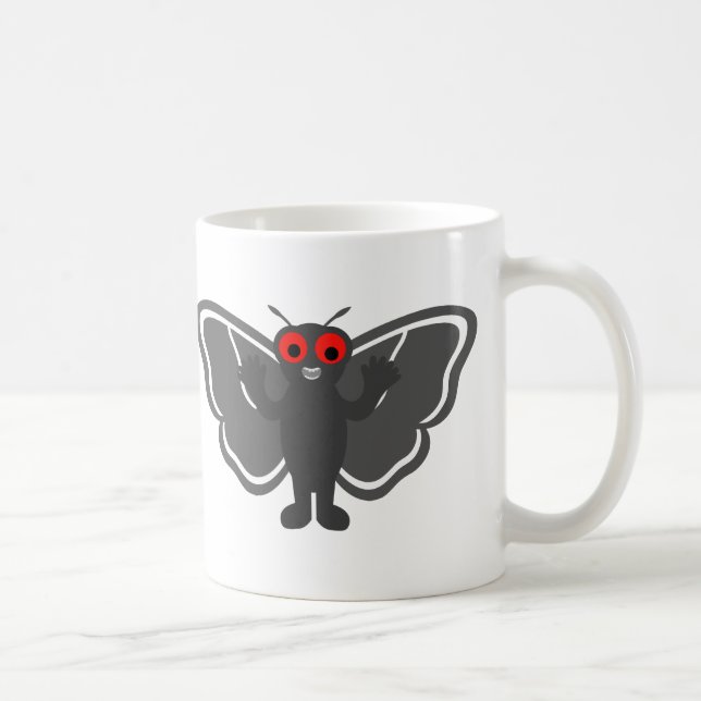 Taza De Café Cute Mothman (Derecha)