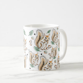 Taza De Café Cute mug with adorable squirrels pattern