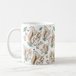 Taza De Café Cute mug with adorable squirrels pattern