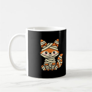 Taza De Café Cute Mummy Fox Halloween