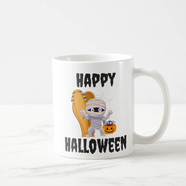 Taza De Café Cute Mummy HAPPY HALLOWEEN (Derecha)