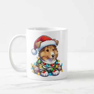 Taza De Café Cute Navidades Collie Mug
