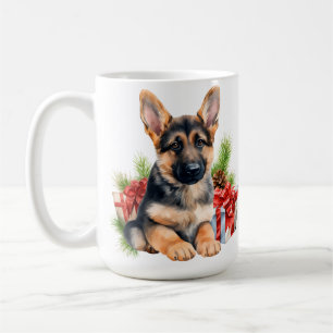 TAZA DE CAFÉ CUTE NAVIDADES DE VACACIONES ALEMÁN SHEPHERD DOG