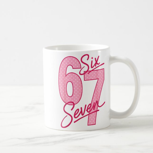 Taza De Café Cute Nk 67 Valentine Six Seven Funny Meme Women Gi (Derecha)