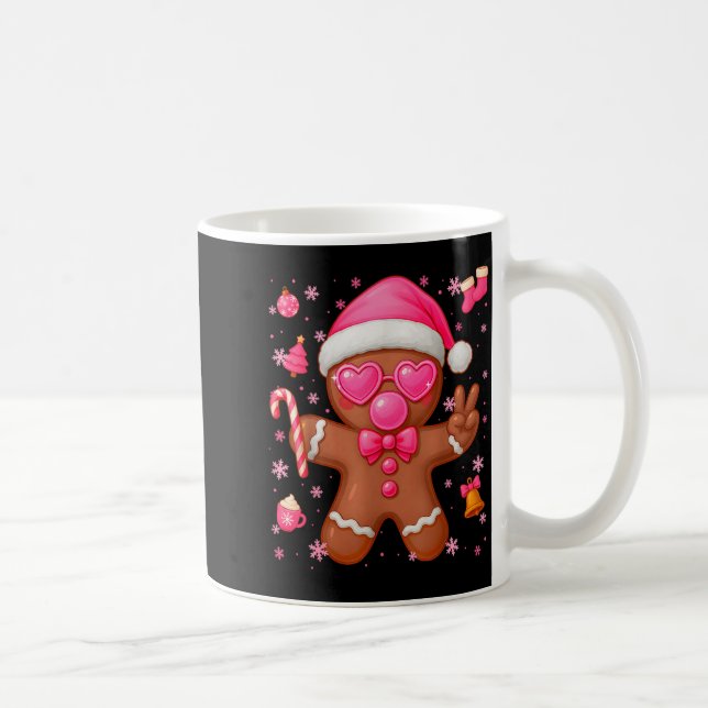 Taza De Café Cute Nk Gingerbread Bubble Gum Christmas Xmas Girl (Derecha)