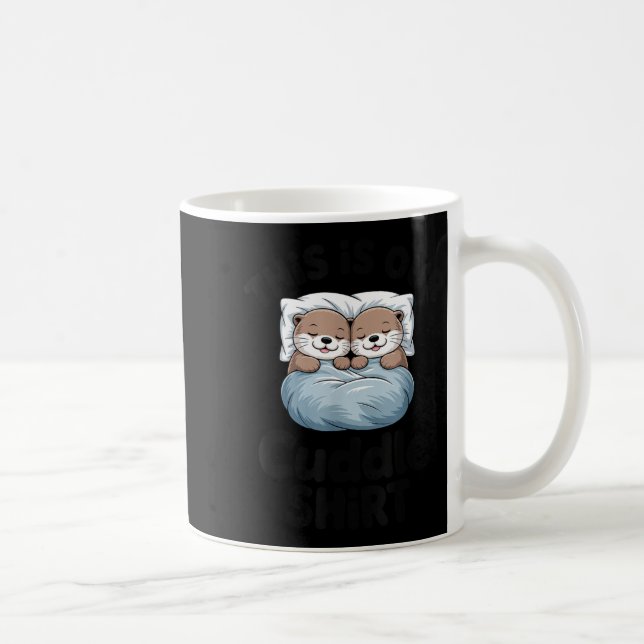 Taza De Café Cute Otter Couple This Is Our Cuddle  (Derecha)