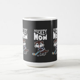 Taza De Café Cute Otter Hockey Mom - Fun Sports Animal Graphic
