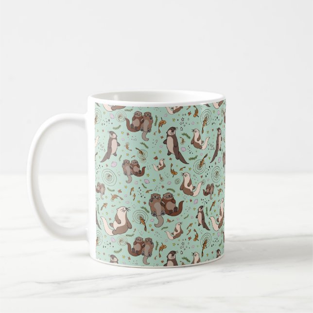 Taza De Café Cute Otter Mug (Izquierda)