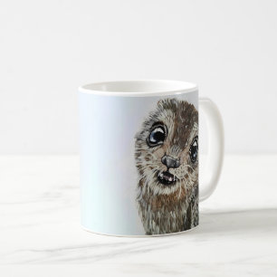 Taza De Café Cute Otter Wildlife Nature Retrato Watercolor
