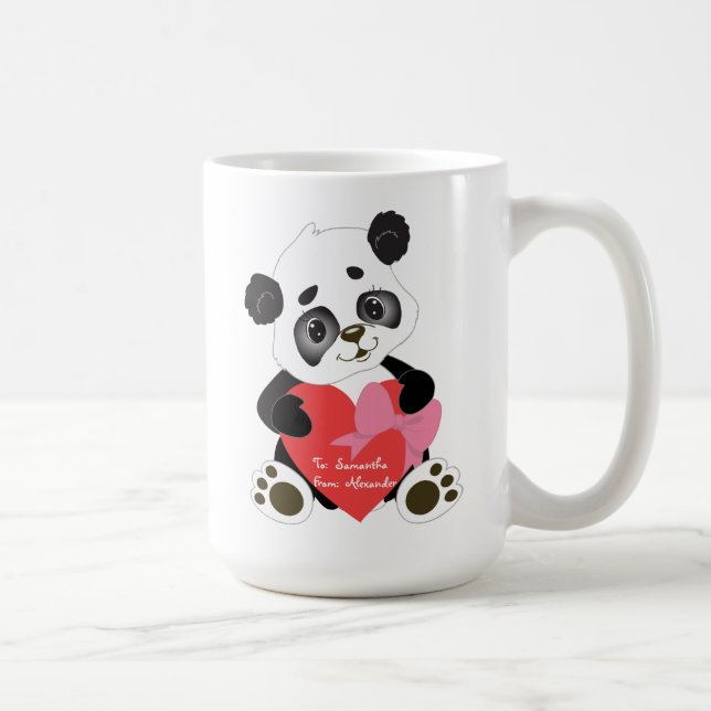 Taza De Café Cute Panda Bear (Derecha)