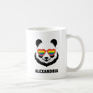 Taza De Café Cute Panda Bear   Arcoiris   LGBTQ