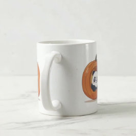 Taza De Café Cute Panda de Halloween de Calabaza