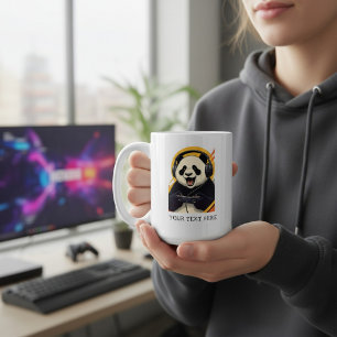 Taza De Café Cute Panda Gamer   Regalo Divertido de Animal de J