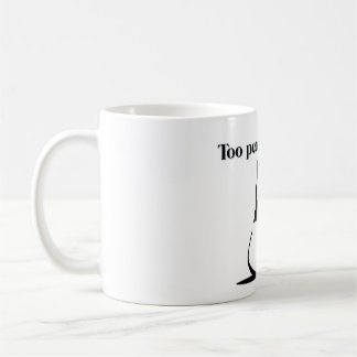 Taza De Café Cute panda Too peoply outside Mugs for introverts