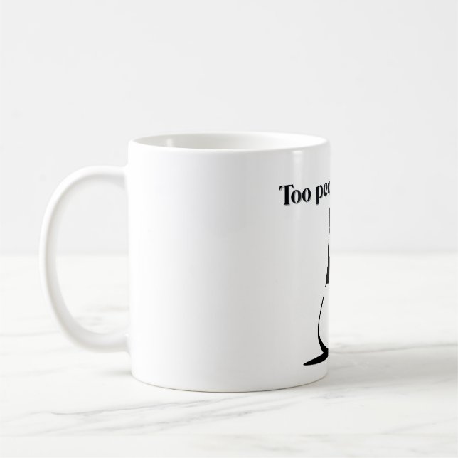Taza De Café Cute panda Too peoply outside Mugs for introverts (Izquierda)