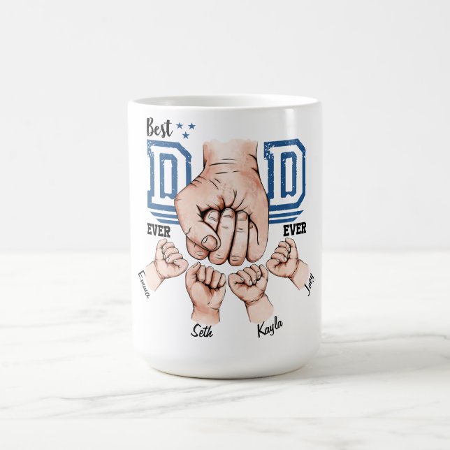 Taza De Café Cute papá personalizado puño (Centro)