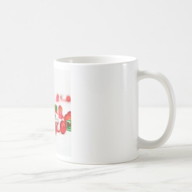 Taza De Café Cute Papillon Dog Navidades Santa Hat (Derecha)