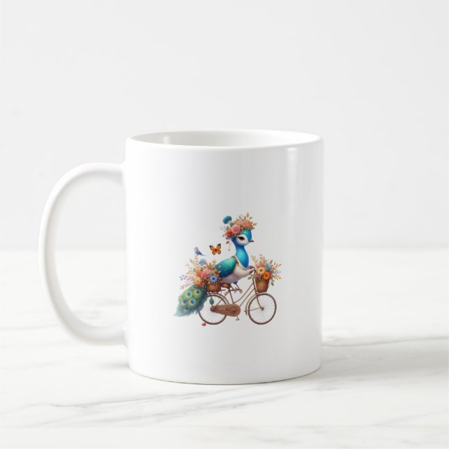 Taza De Café Cute Peacock (Izquierda)