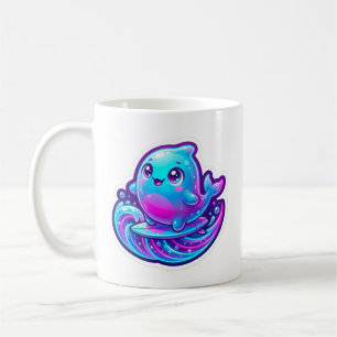 Taza De Café Cute pegatina de surf de Sherro Aniimo en 3D