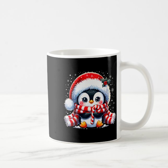 Taza De Café Cute Penguin Christmas Xmas  (Derecha)