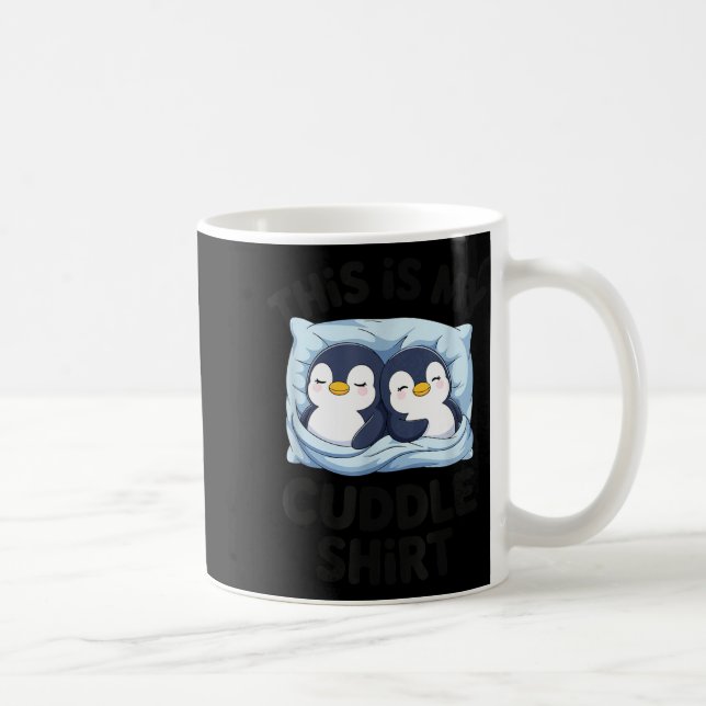 Taza De Café Cute Penguin Cuddle Cozy Sleep Matching Couple  (Derecha)