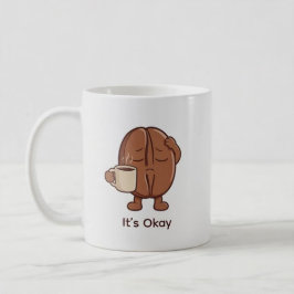 Taza De Café Cute pequeño grano de café intentándolo con todas