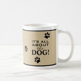 Taza De Café Cute Perro Paw Imprimir Tipografía Divertido Perro