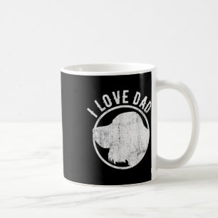 Taza De Café Cute Perro Tema Padres Día Shirt I Love Dad Dog Ta