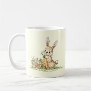 Taza De Café Cute Personalizado Bunny Rabbit Sketch