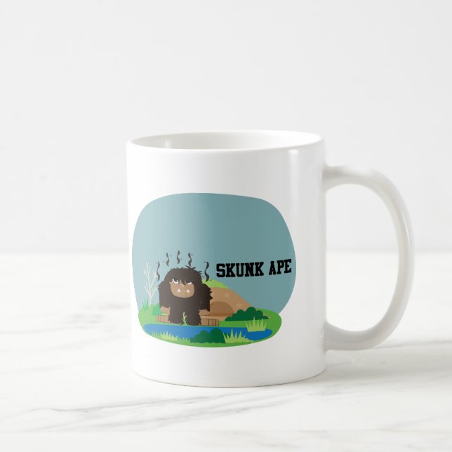 Taza De Café Cute Personalizado Skunk Ape (Derecha)
