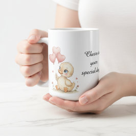 Taza De Café Cute Personalized Duckling Mug