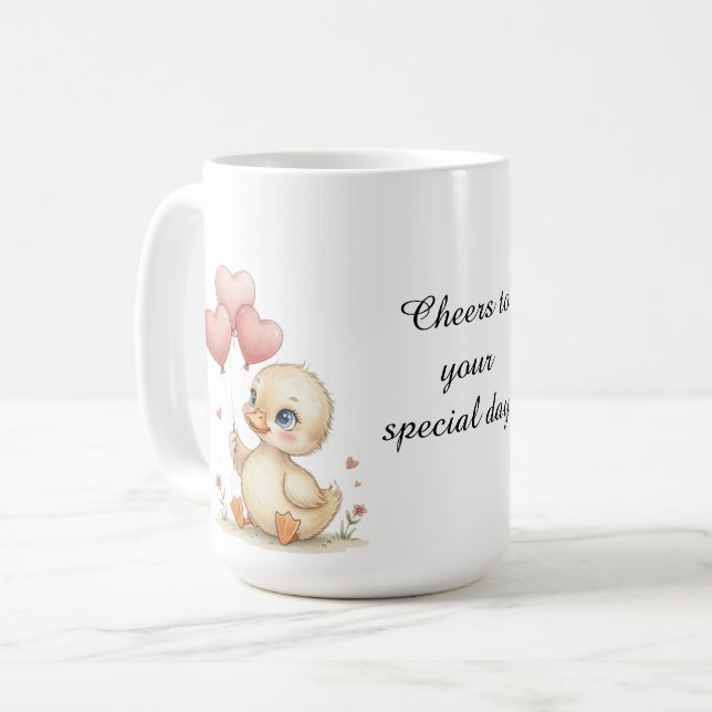 Taza De Café Cute Personalized Duckling Mug (Anverso izquierdo)