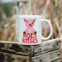 Taza De Café Cute Pig Pun