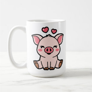 Taza De Café Cute Piggy Bank