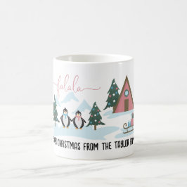Taza De Café Cute pingüinos invierno ChristMass café Mug