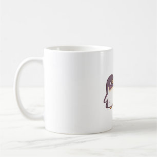 Taza De Café Cute pingüinos Pareja sujetando aletas