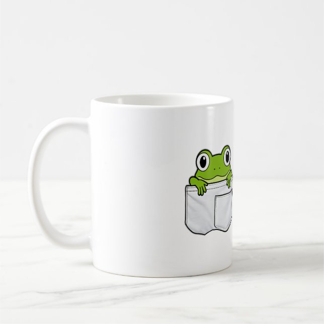 Taza De Café Cute Pocket Frog (Izquierda)