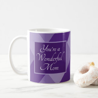 Taza De Café Cute Purple Message for Mom Mother's Day