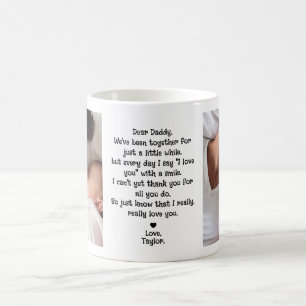 Taza De Café Cute querido poema de papi 2-foto