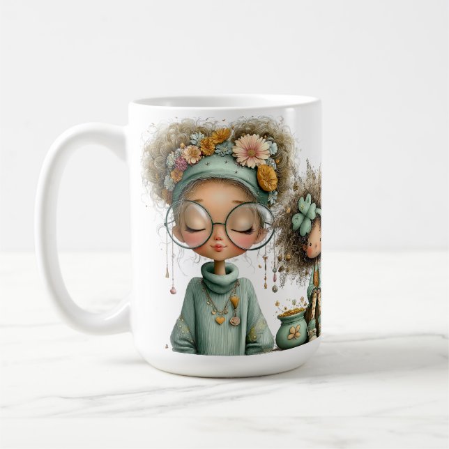 TAZA DE CAFÉ CUTE QUIRKY LITTLE IRISH GIRLS  (Izquierda)