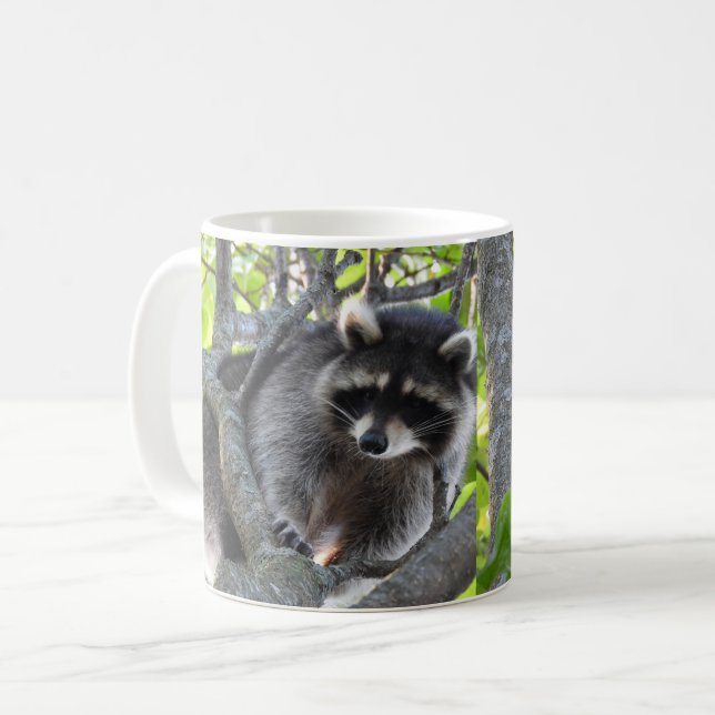 Taza De Café Cute Raccoon (Anverso izquierdo)